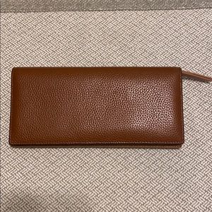 Brown Leather Continental Wallet